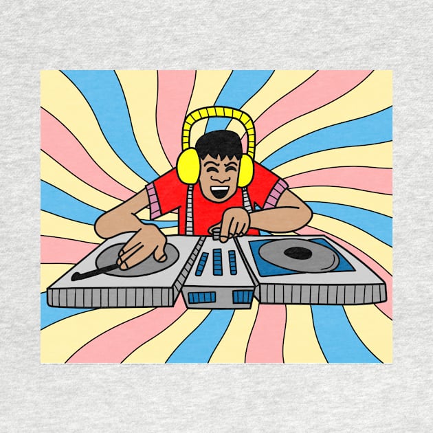 DiscJockey Retro DJ Music Producer by flofin